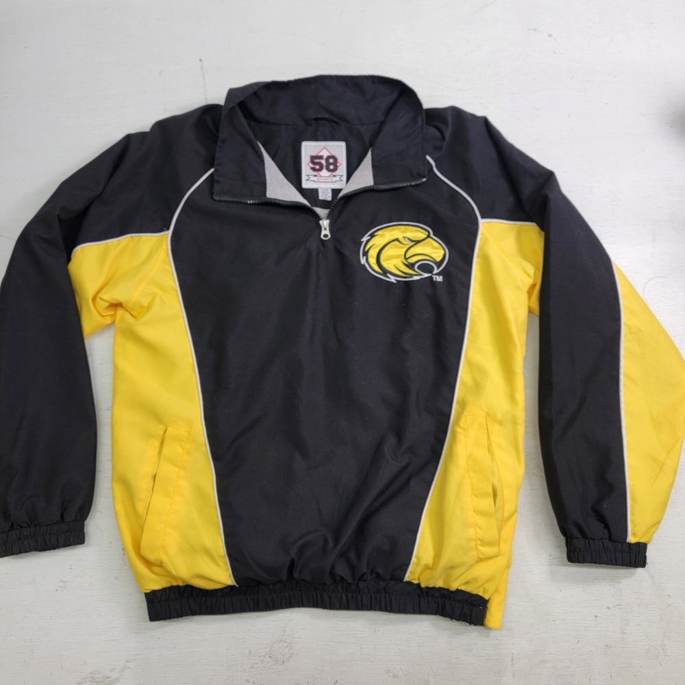 Southern Miss Golden Eagles NCAA 58 Sports 1/4 Side Zip Windbreaker Men's Sz‎ S